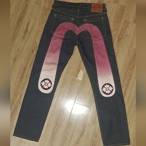 EVISU Japan Vintage Selvage Daicock Jeans – Purple Gradient